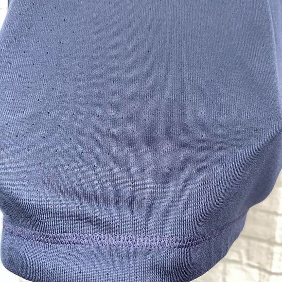 Adidas clima cool Longsleeve 2 button collar shirt navy blue men sz XXL - Picture 6 of 8